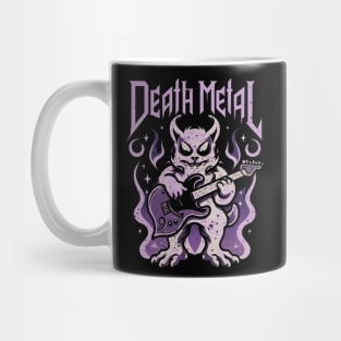 Death Metal Satanic Baphomet Cat Mug